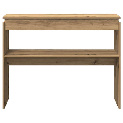 Console Table Artisan Oak 102x30x80 cm Engineered Wood