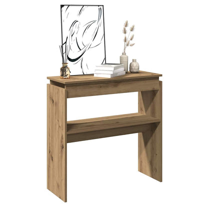 Console Table Artisan Oak 102x30x80 cm Engineered Wood