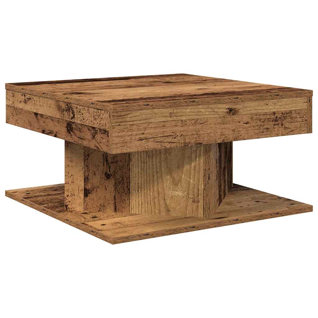 Coffee Table Old Wood 55x55x30 cm Engineered Wood