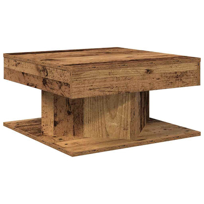 Coffee Table Old Wood 55x55x30 cm Engineered Wood