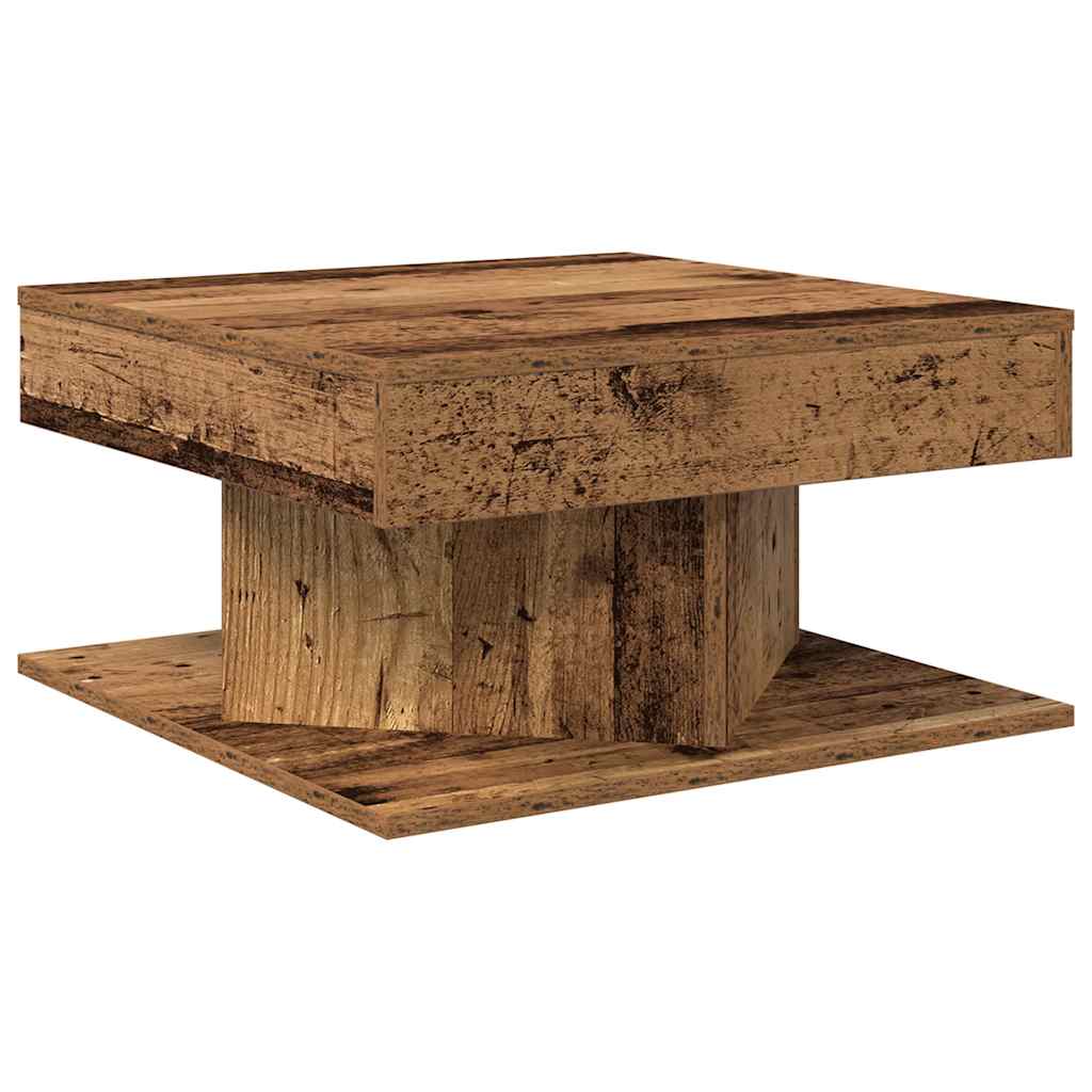 Coffee Table Old Wood 55x55x30 cm Engineered Wood