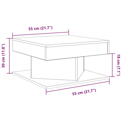 Coffee Table Old Wood 55x55x30 cm Engineered Wood