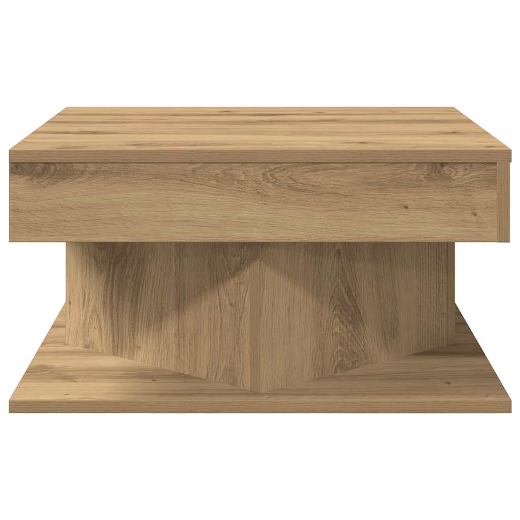 Coffee Table Artisan Oak 55x55x30 cm Engineered Wood