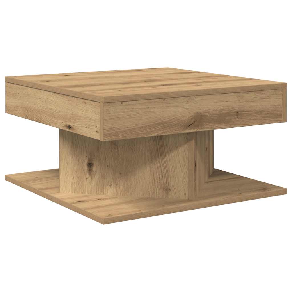 Coffee Table Artisan Oak 55x55x30 cm Engineered Wood