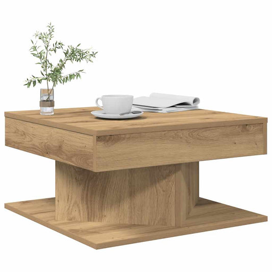 Coffee Table Artisan Oak 55x55x30 cm Engineered Wood