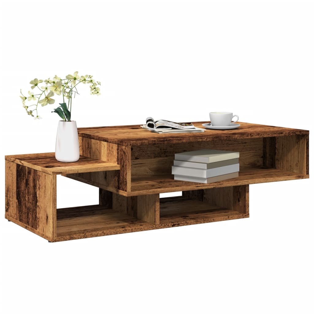 Coffee Table Old Wood 105x55x32 cm Engineered Wood