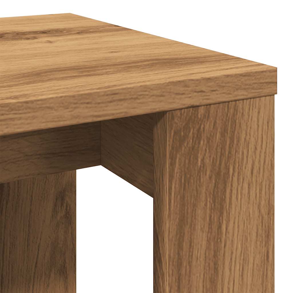 Nest of Tables 3 pcs Artisan Oak Engineered Wood