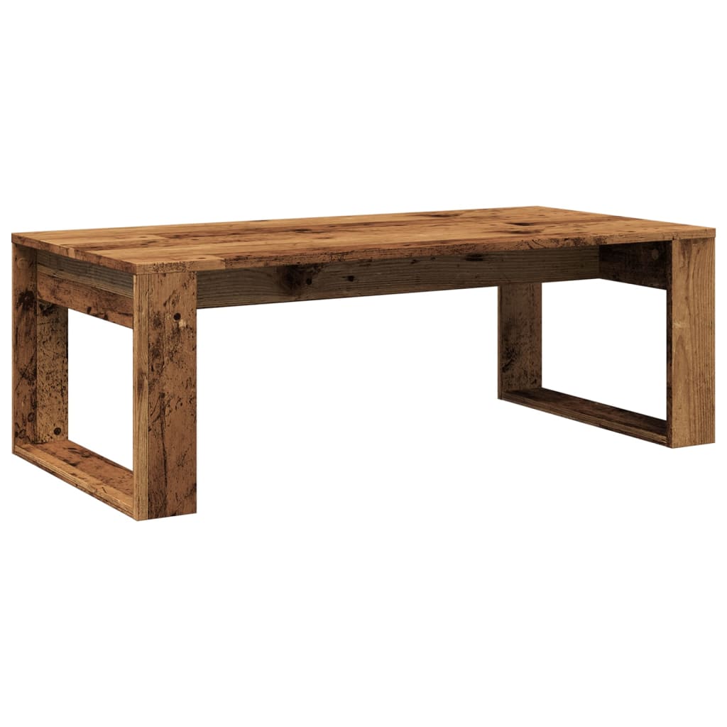 Coffee Table Old Wood 102x50x35 cm Engineered Wood