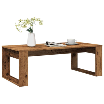 Coffee Table Old Wood 102x50x35 cm Engineered Wood