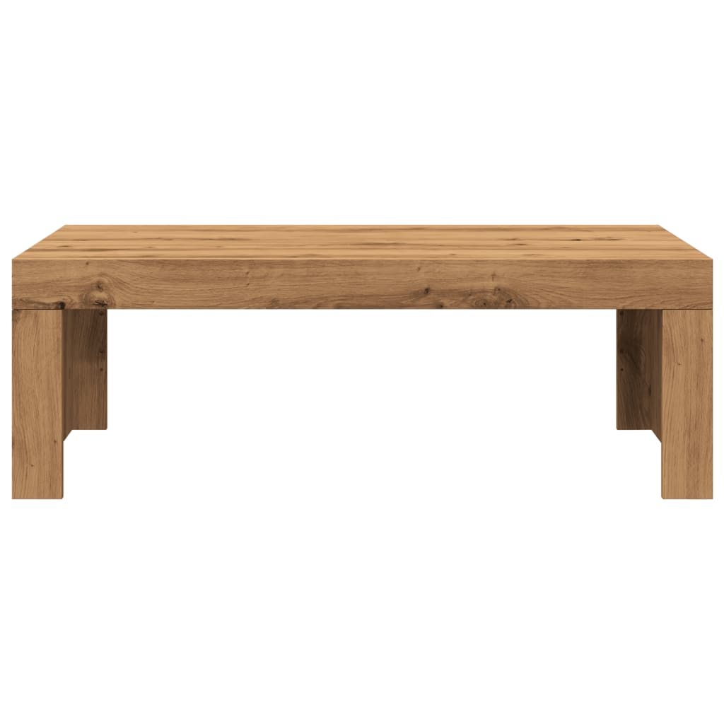 Coffee Table Artisan Oak 102x50x35 cm Engineered Wood