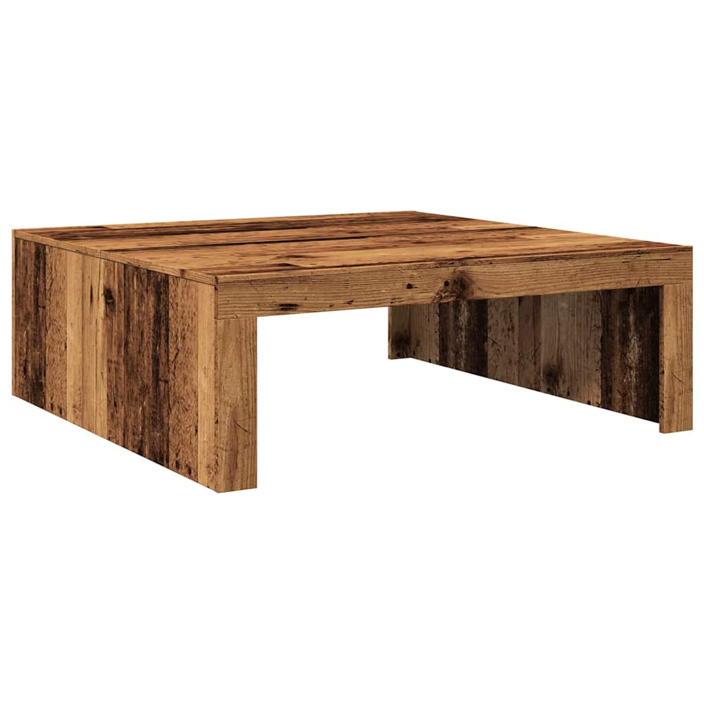 Coffee Table Old Wood 100x100x35 cm Engineered Wood