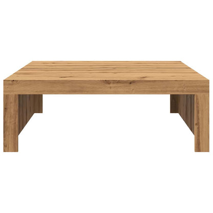 Coffee Table Artisan Oak 100x100x35 cm Engineered Wood