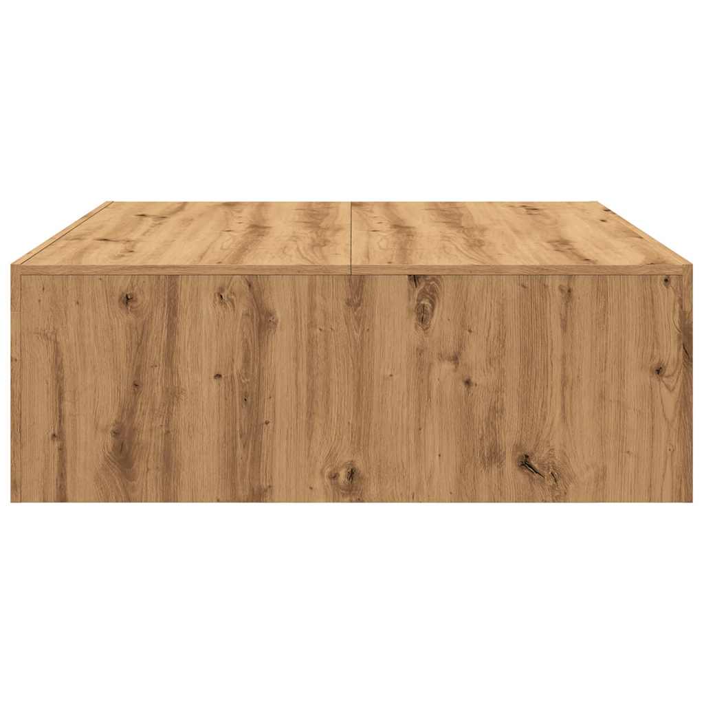 Coffee Table Artisan Oak 100x100x35 cm Engineered Wood