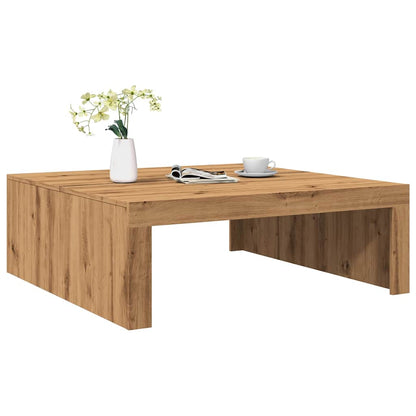 Coffee Table Artisan Oak 100x100x35 cm Engineered Wood