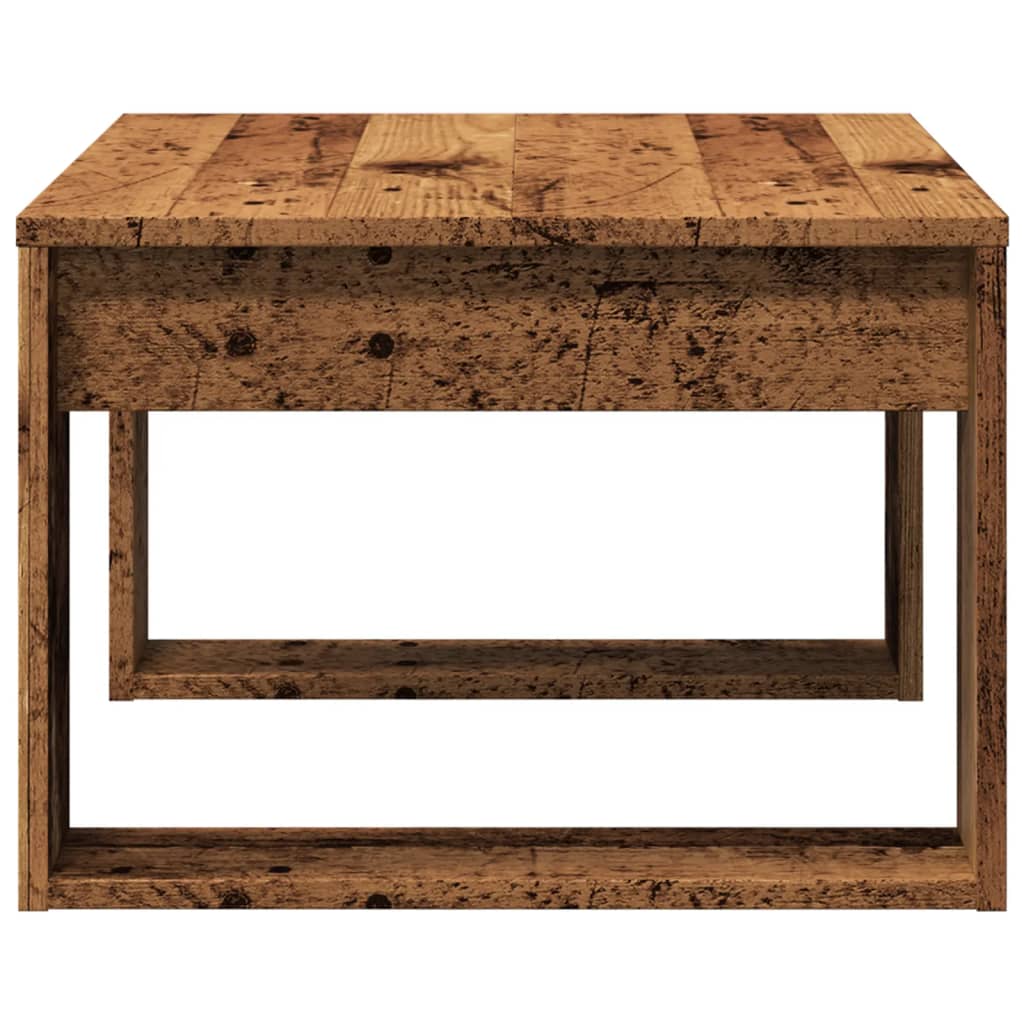 Side Table Old Wood 50x50x35 cm Engineered Wood