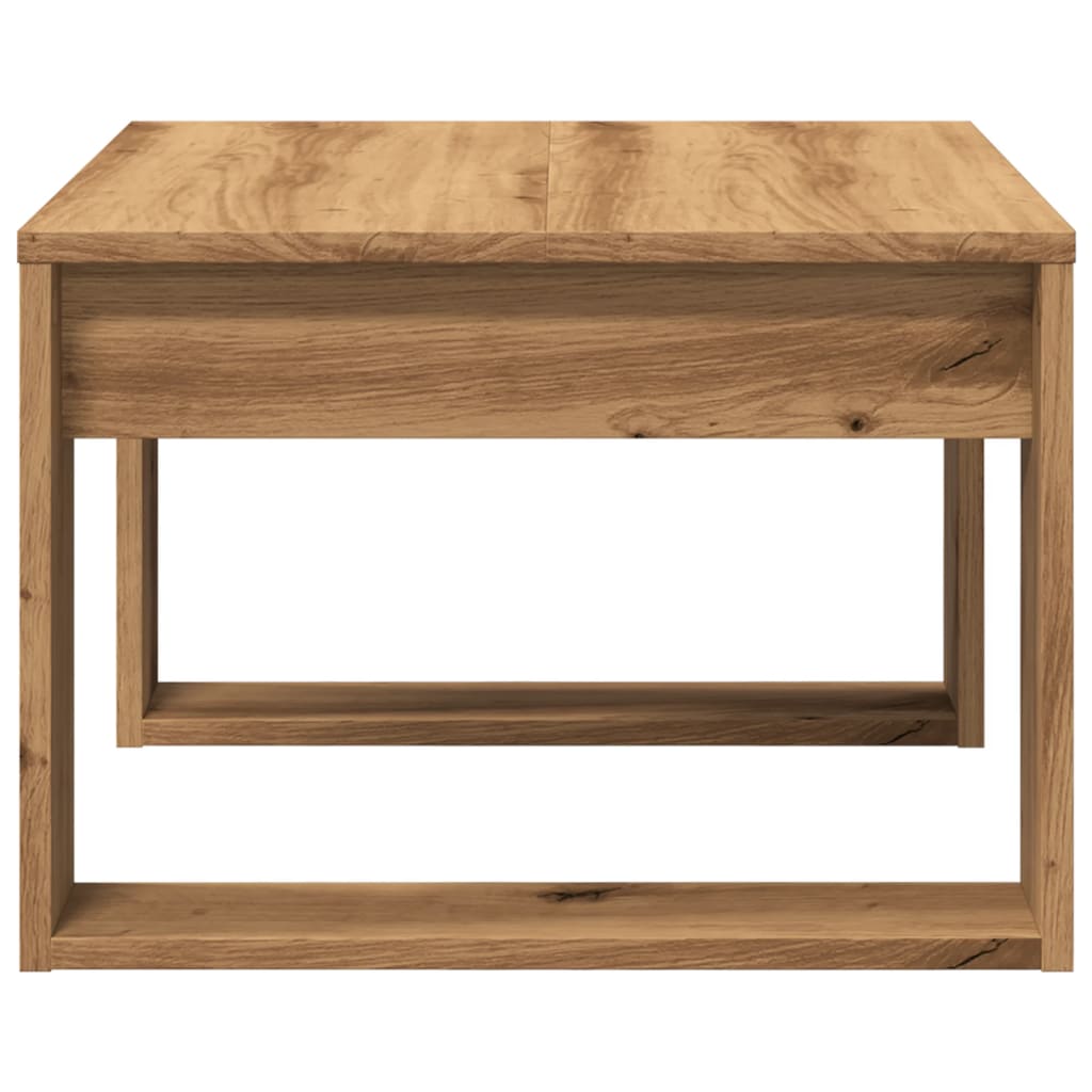 Side Table Artisan Oak 50x50x35 cm Engineered Wood