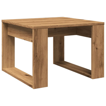 Side Table Artisan Oak 50x50x35 cm Engineered Wood