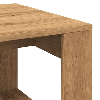 Side Table Artisan Oak 50x50x35 cm Engineered Wood