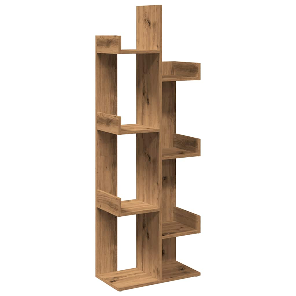 Book Cabinet Artisan Oak 48x25.5x140 cm Engineered Wood