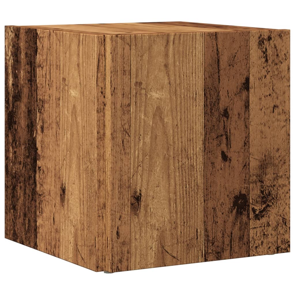 Side Table Old Wood 33x33x34 cm Engineered Wood