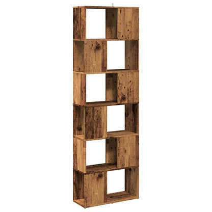 Book Cabinet/Room Divider Old Wood 60x24x186 cm