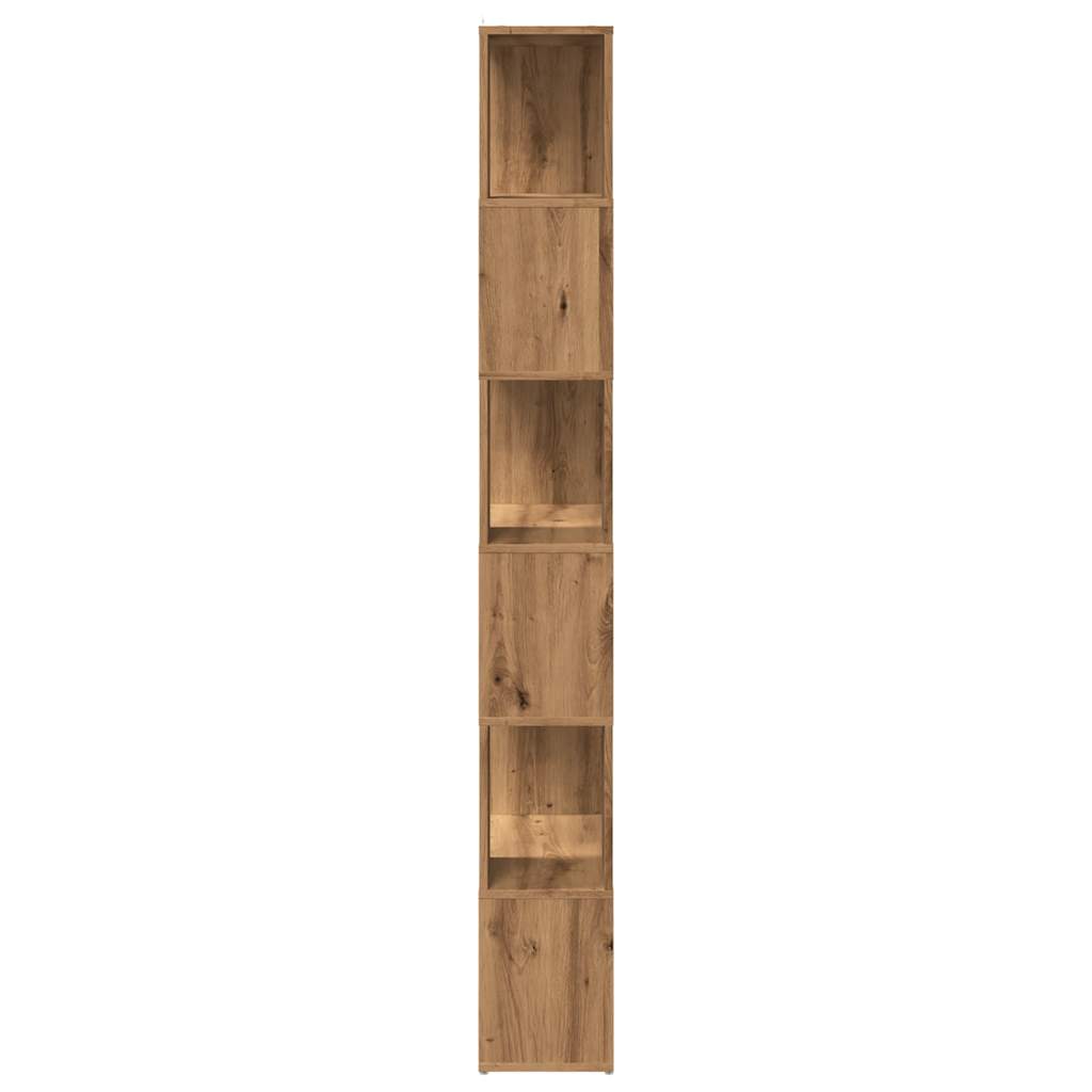 Book Cabinet/Room Divider Artisian Oak 60x24x186 cm