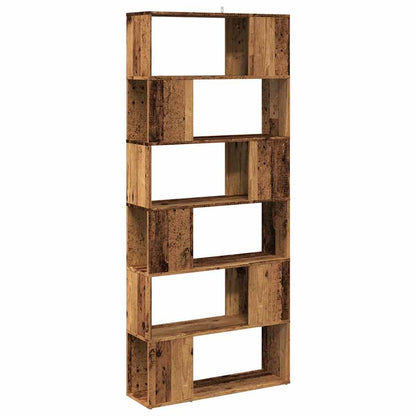 Book Cabinet/Room Divider Old Wood 80x24x186 cm