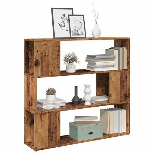 Book Cabinet/Room Divider Old Wood 100x24x94 cm