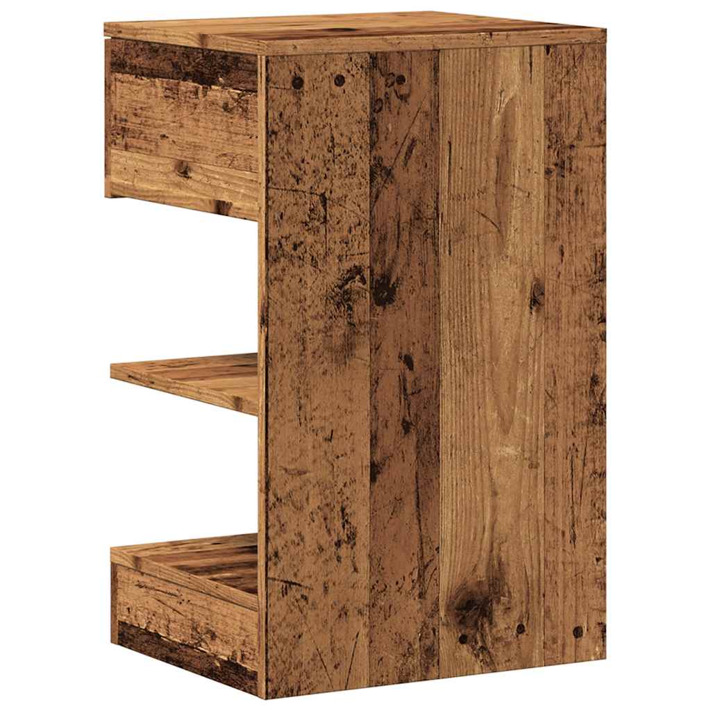 Bedside Cabinets 2 pcs Old Wood 40x35x65 cm Engineered Wood