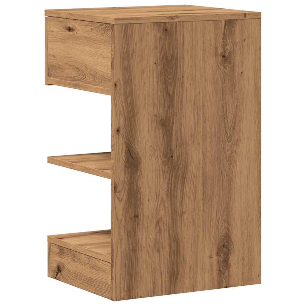 Bedside Cabinet Artisan Oak 40x35x65 cm Engineered Wood