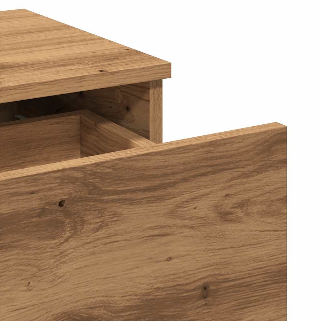 Bedside Cabinet Artisan Oak 40x35x65 cm Engineered Wood