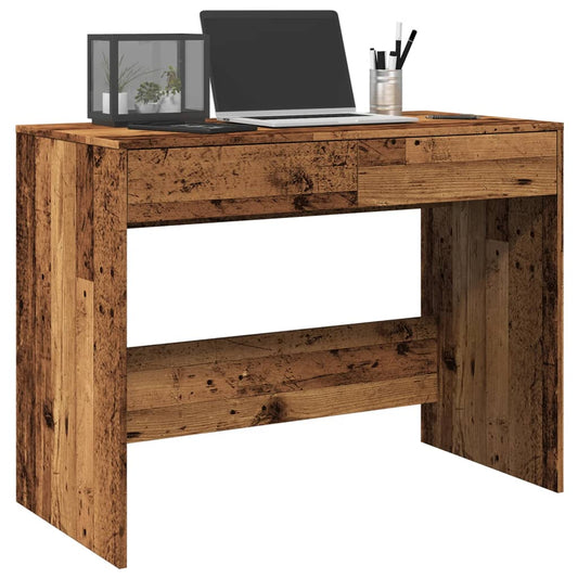 Desk Old Wood 101x50x76.5 cm Engineered Wood