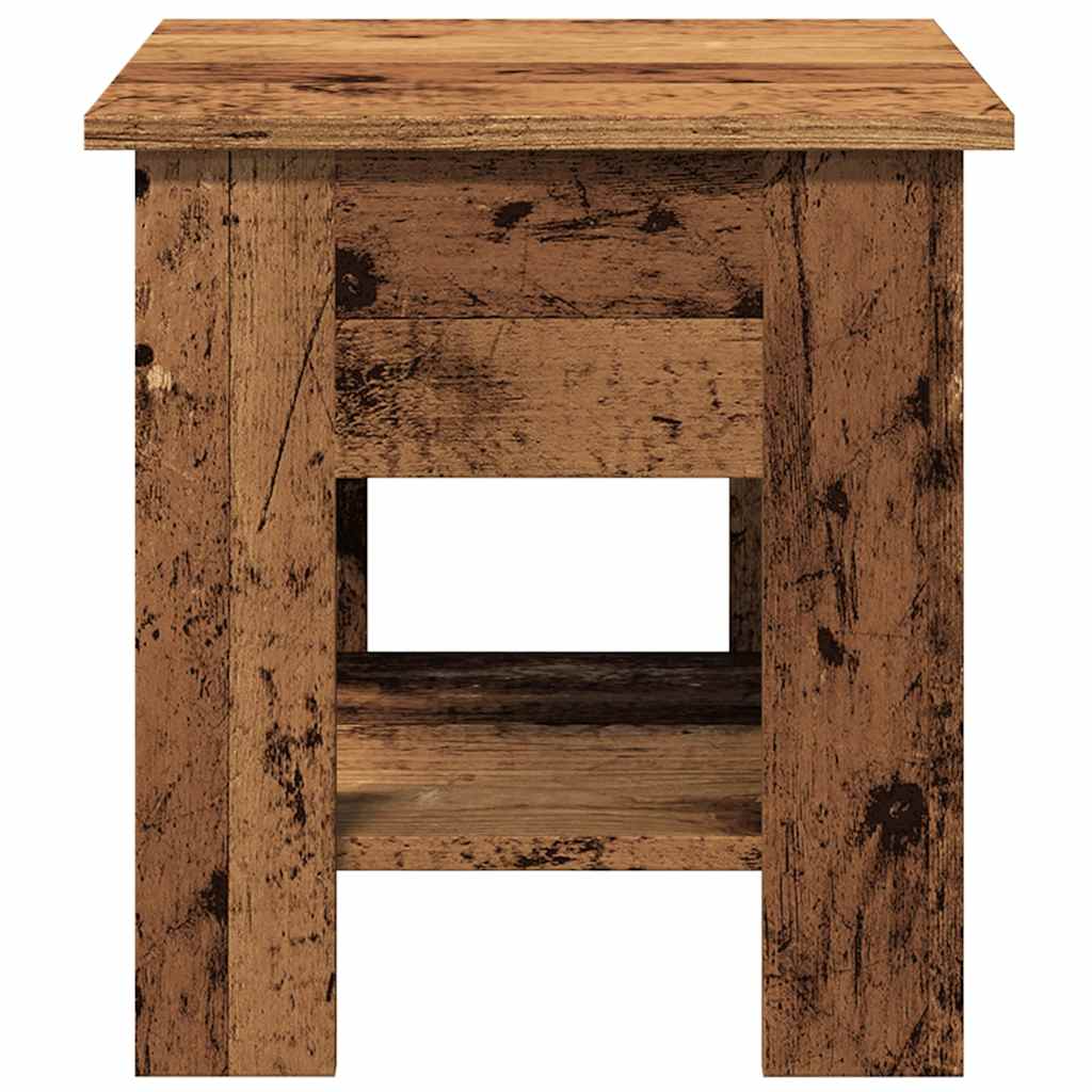 Coffee Table Old Wood 40x40x42 cm Engineered Wood