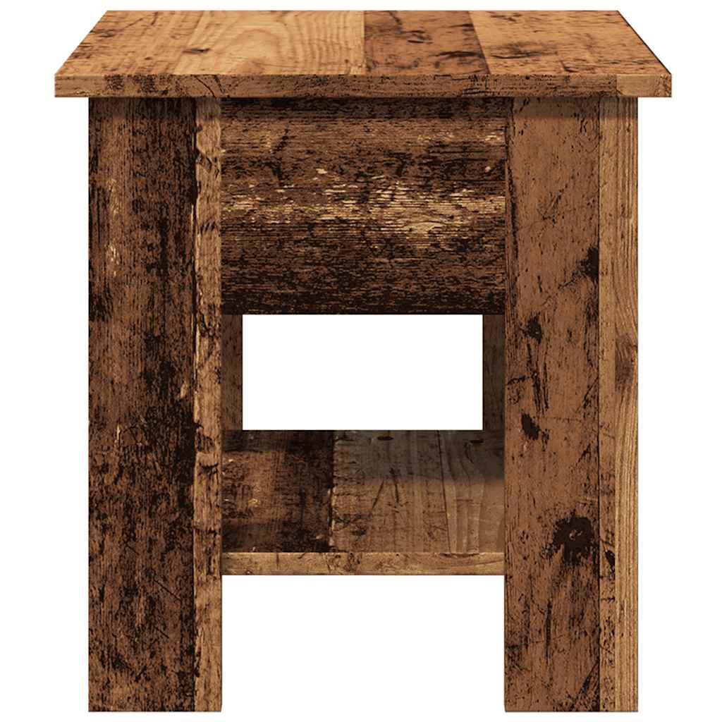 Coffee Table Old Wood 40x40x42 cm Engineered Wood