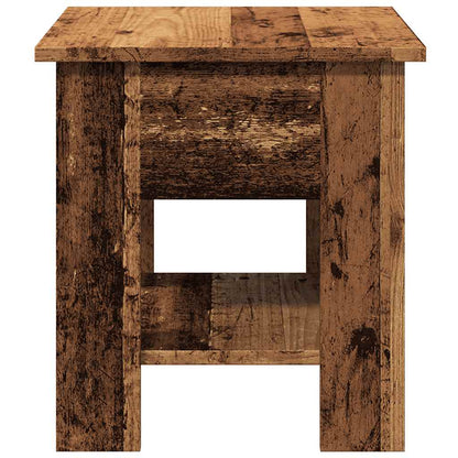 Coffee Table Old Wood 40x40x42 cm Engineered Wood