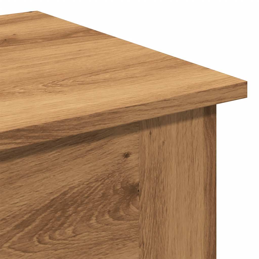 Coffee Table Artisan Oak 40x40x42 cm Engineered Wood