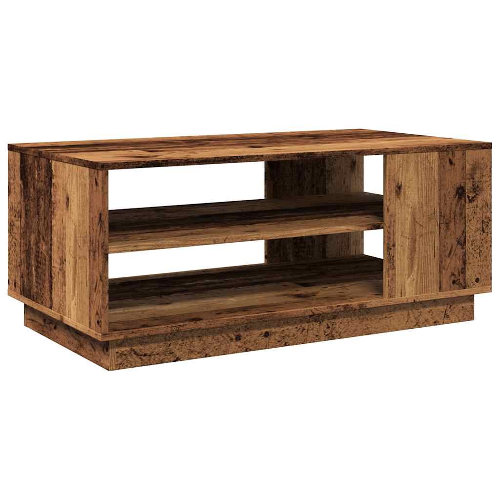 Coffee Table Old Wood 102x55x43 cm Engineered Wood