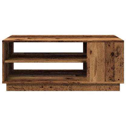 Coffee Table Old Wood 102x55x43 cm Engineered Wood