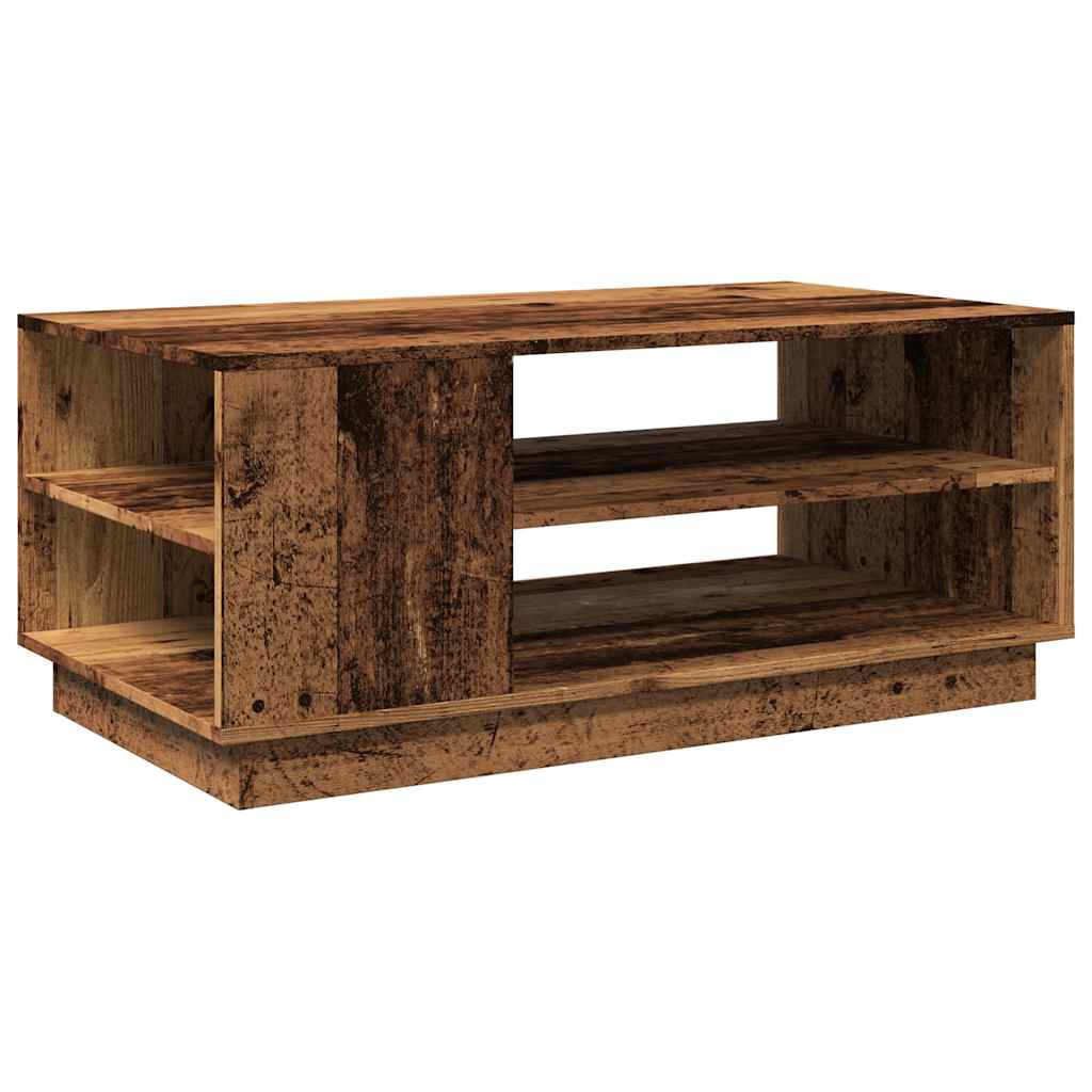 Coffee Table Old Wood 102x55x43 cm Engineered Wood