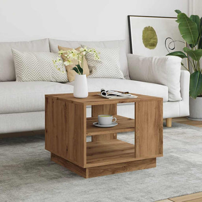 Coffee Table Artisan Oak 55x55x42 cm Engineered Wood