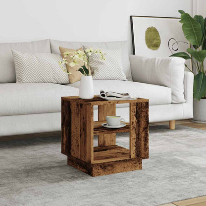 Coffee Table Old Wood 40x40x43 cm Engineered Wood