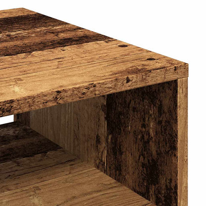 Coffee Table Old Wood 40x40x43 cm Engineered Wood