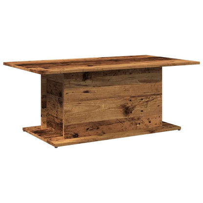 Coffee Table Old Wood 102x55.5x40 cm Engineered Wood