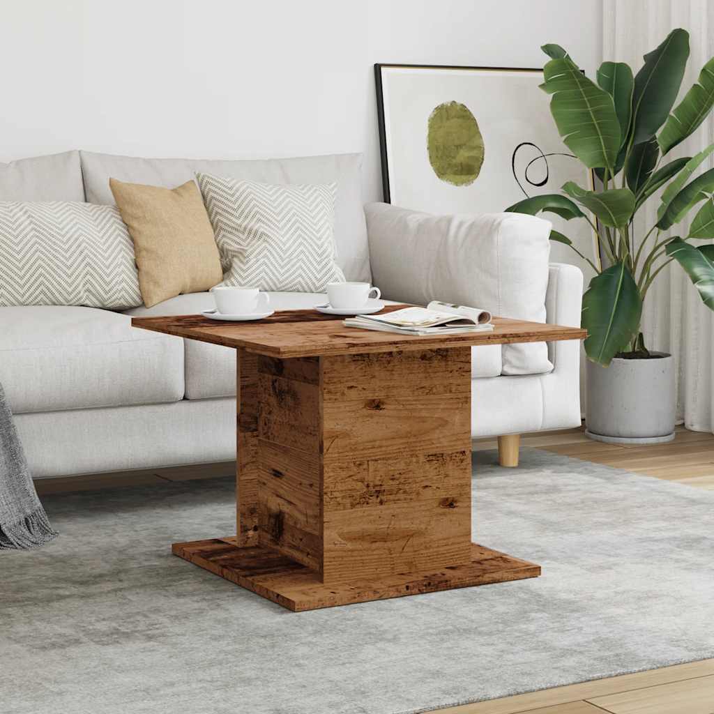 Coffee Table Old Wood 55.5x55.5x40 cm Engineered Wood