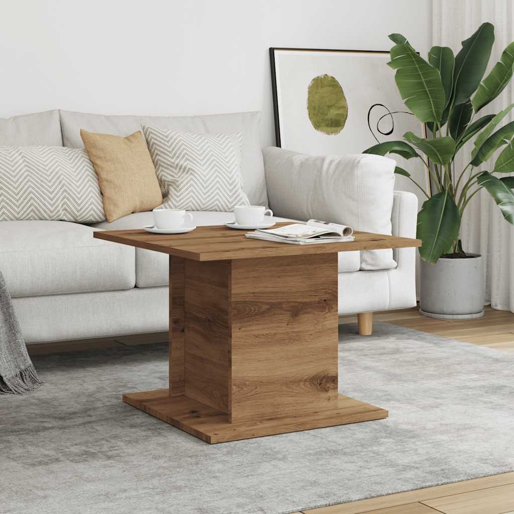 Coffee Table Artisan Oak 55.5x55.5x40 cm Engineered Wood