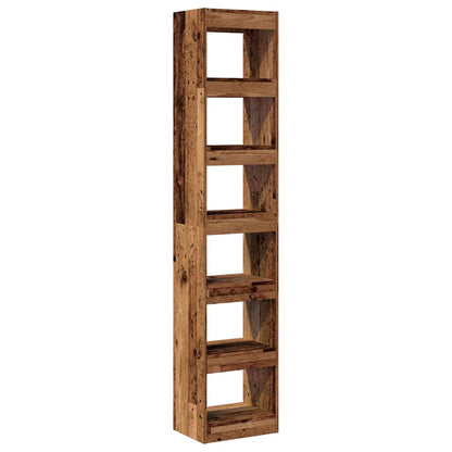 Book Cabinet/Room Divider Old Wood 40x30x198 cm