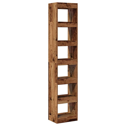 Book Cabinet/Room Divider Old Wood 40x30x198 cm