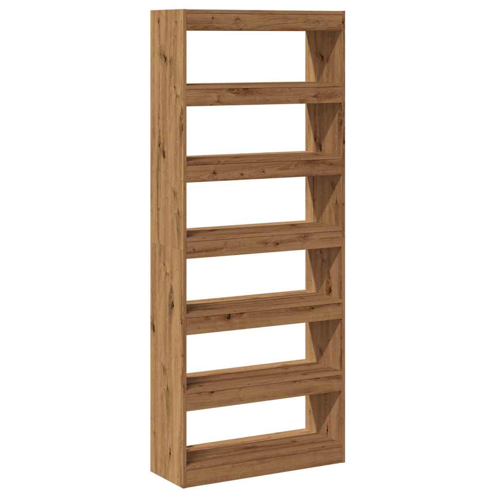 Book Cabinet/Room Divider Artisan Oak 80x30x198 cm