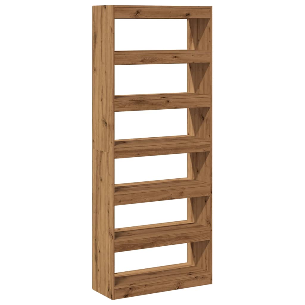 Book Cabinet/Room Divider Artisan Oak 80x30x198 cm