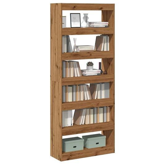 Book Cabinet/Room Divider Artisan Oak 80x30x198 cm